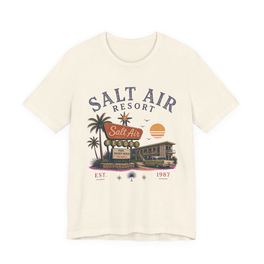 Salt Air Resort Vintage Graphic Tee – Retro Coastal Vacation Style Shirt