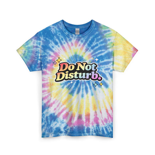 "Do Not Disturb" Tie-Dye Retro Graphic Tee