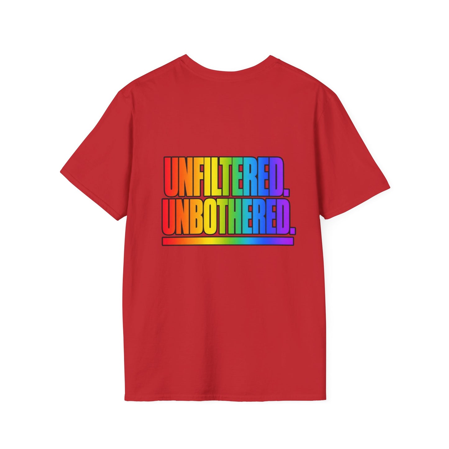 "Unfiltered, Unbothered" Pride Graphic Tee