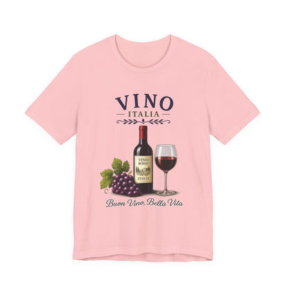 Vino Italia Vintage Graphic Tee – Classic Italian Wine Aesthetic Shirt