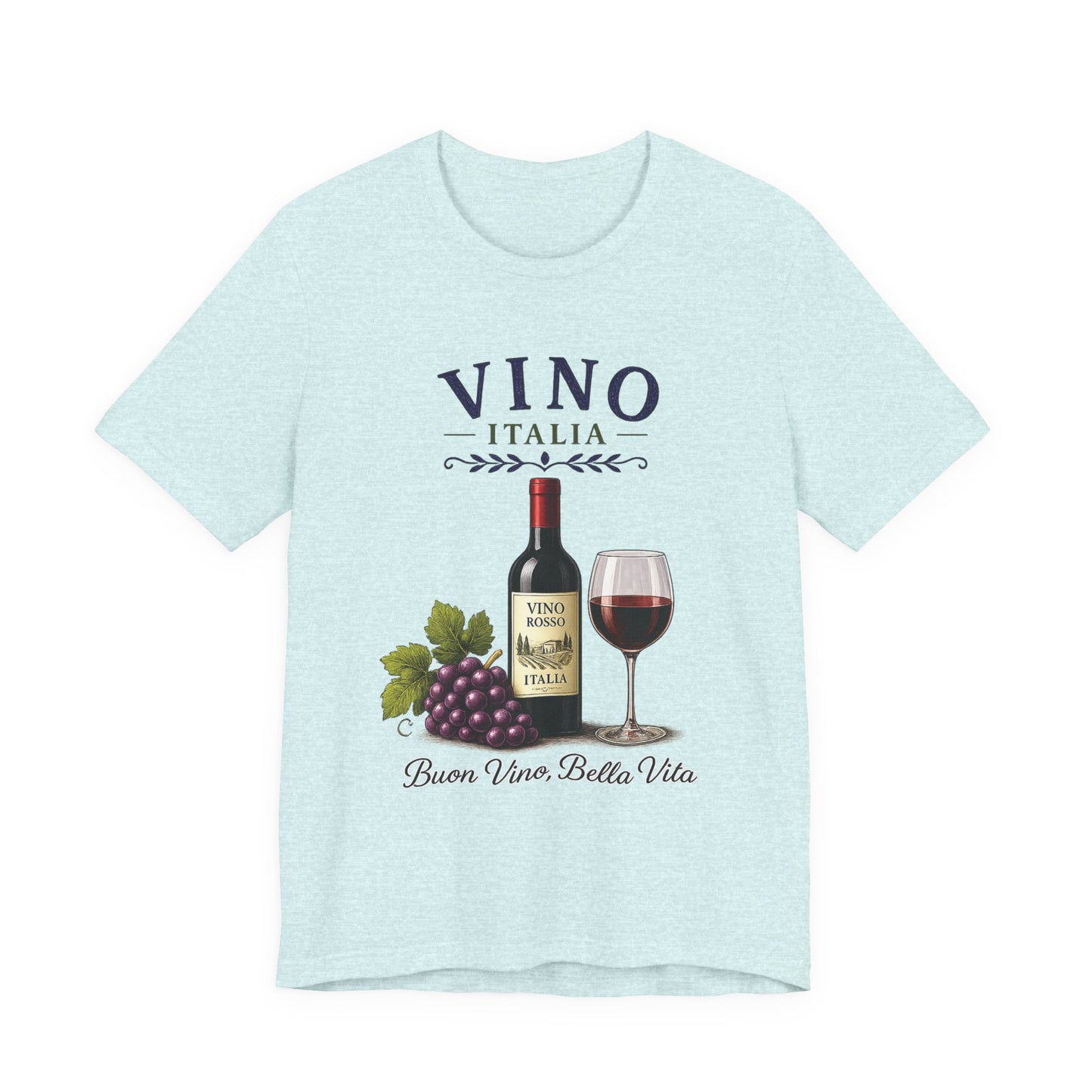 Vino Italia Vintage Graphic Tee – Classic Italian Wine Aesthetic Shirt