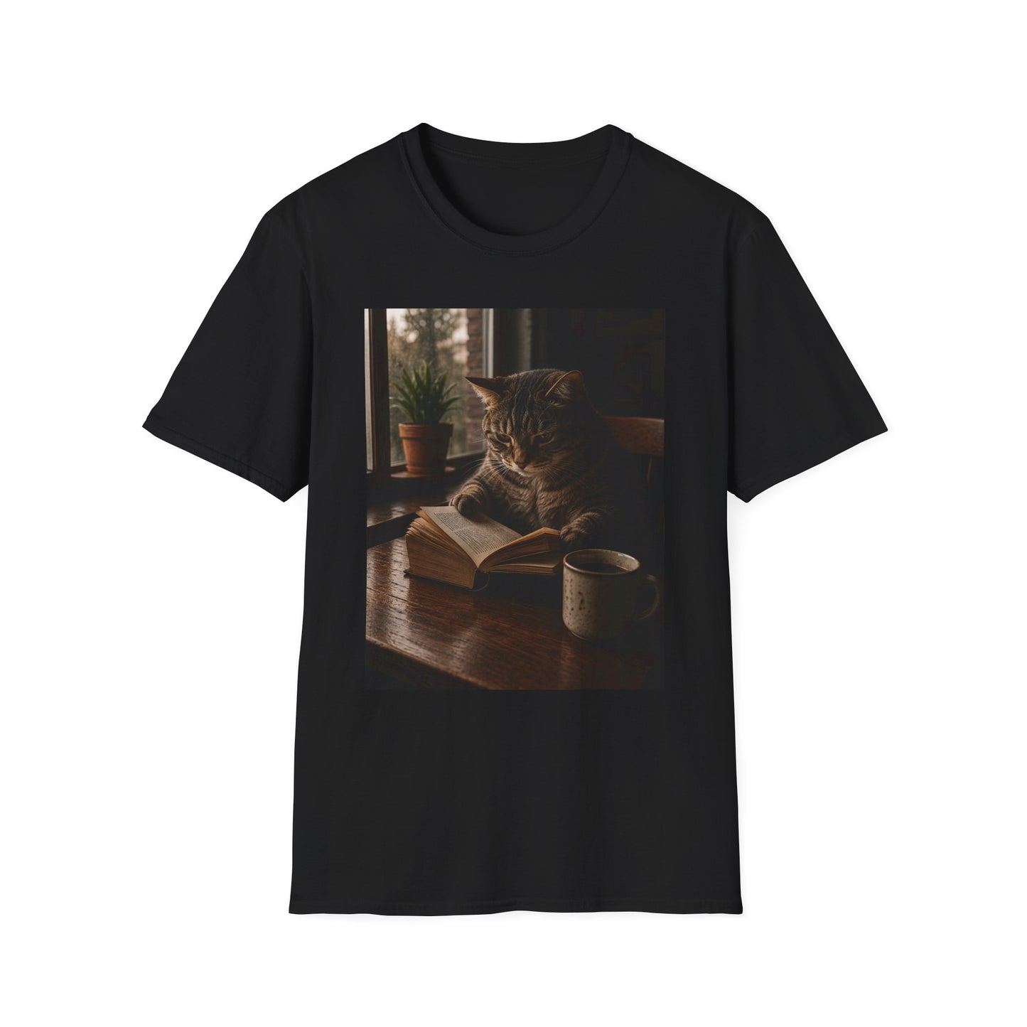 Bookstore Cat Tee
