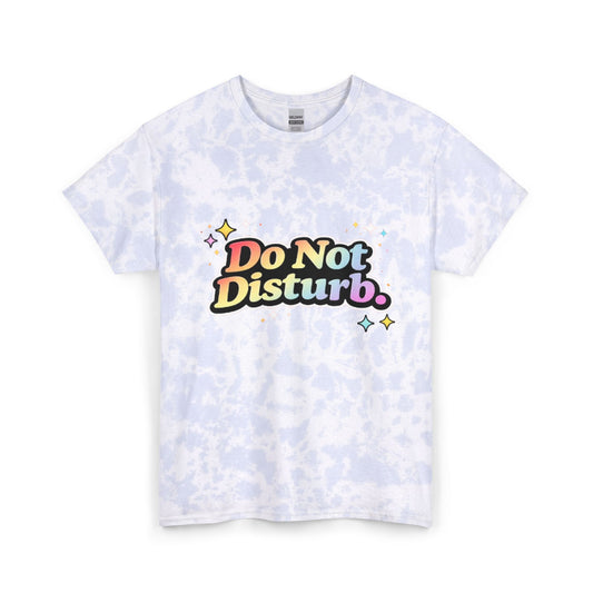 "Do Not Disturb" Tie-Dye Retro Graphic Tee
