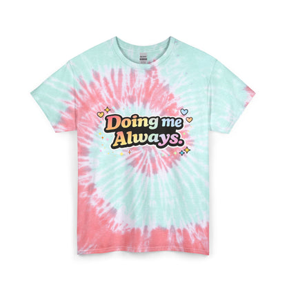 "Doing Me Always" Tie-Dye Retro Graphic Tee