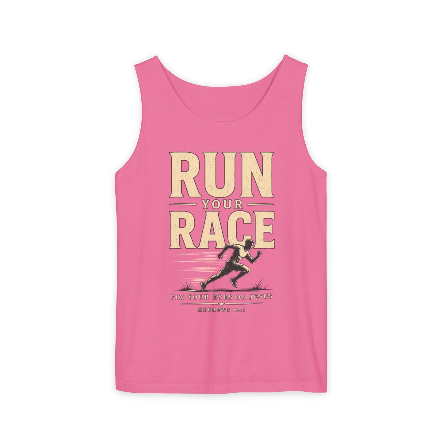Run Your Race Christian Graphic Tank