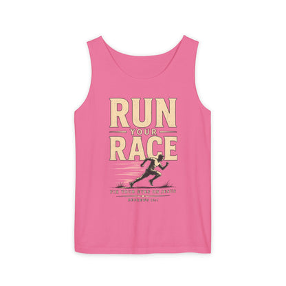 Run Your Race Christian Graphic Tank