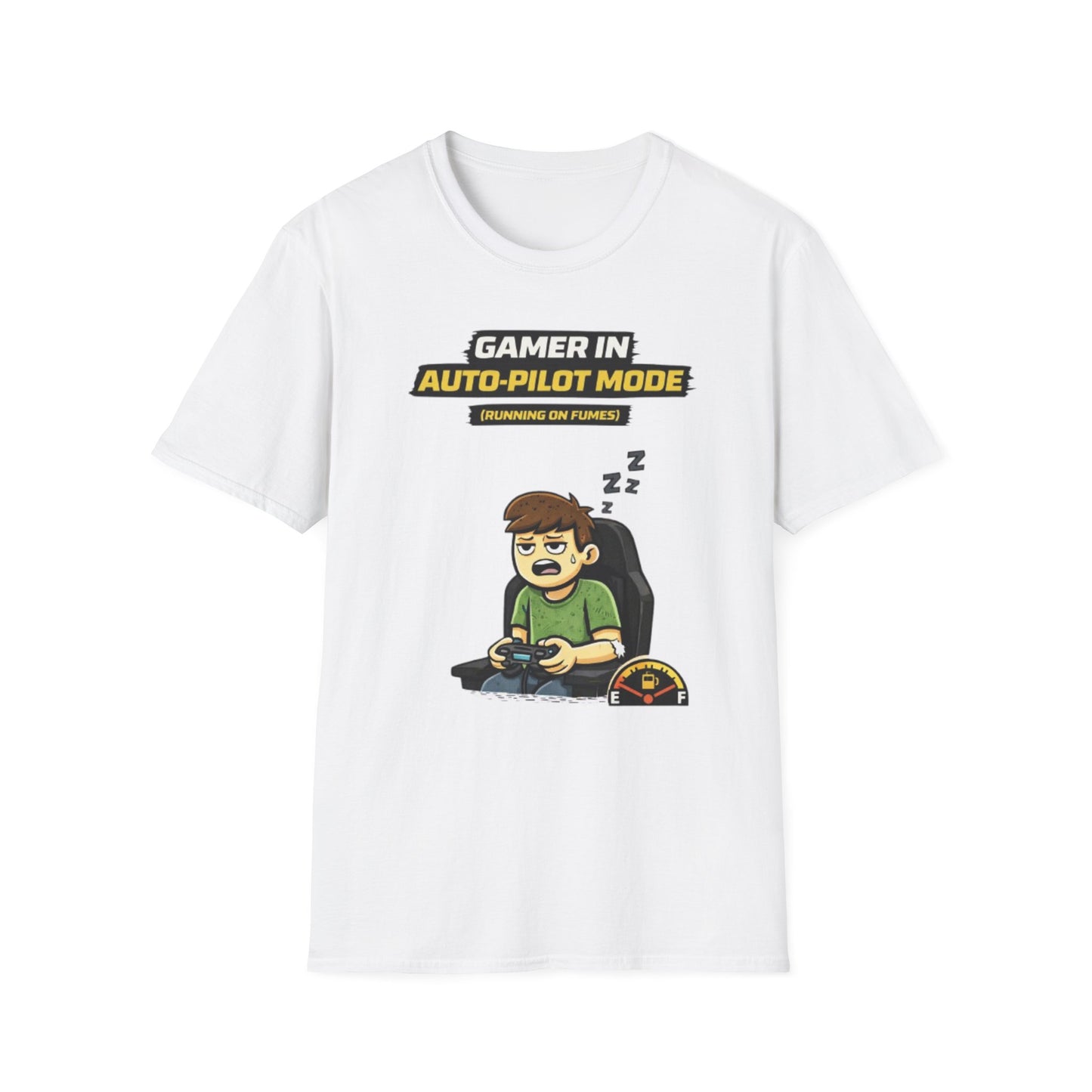 "Gamer in Auto-Pilot Mode" Funny Gamer Graphic Tee
