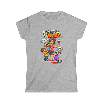 "Mom's Turn to Wine" Funny Mom Tee