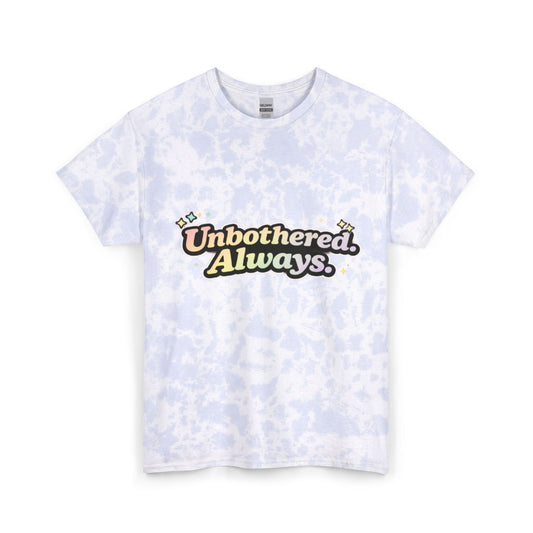 "Unbothered Always" Tie-Dye Retro Graphic Tee