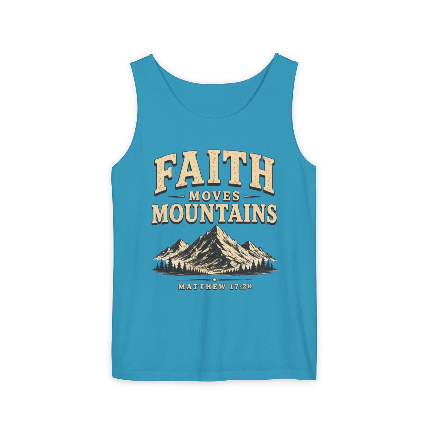 Faith Moves Mountains Christian Graphic Tank