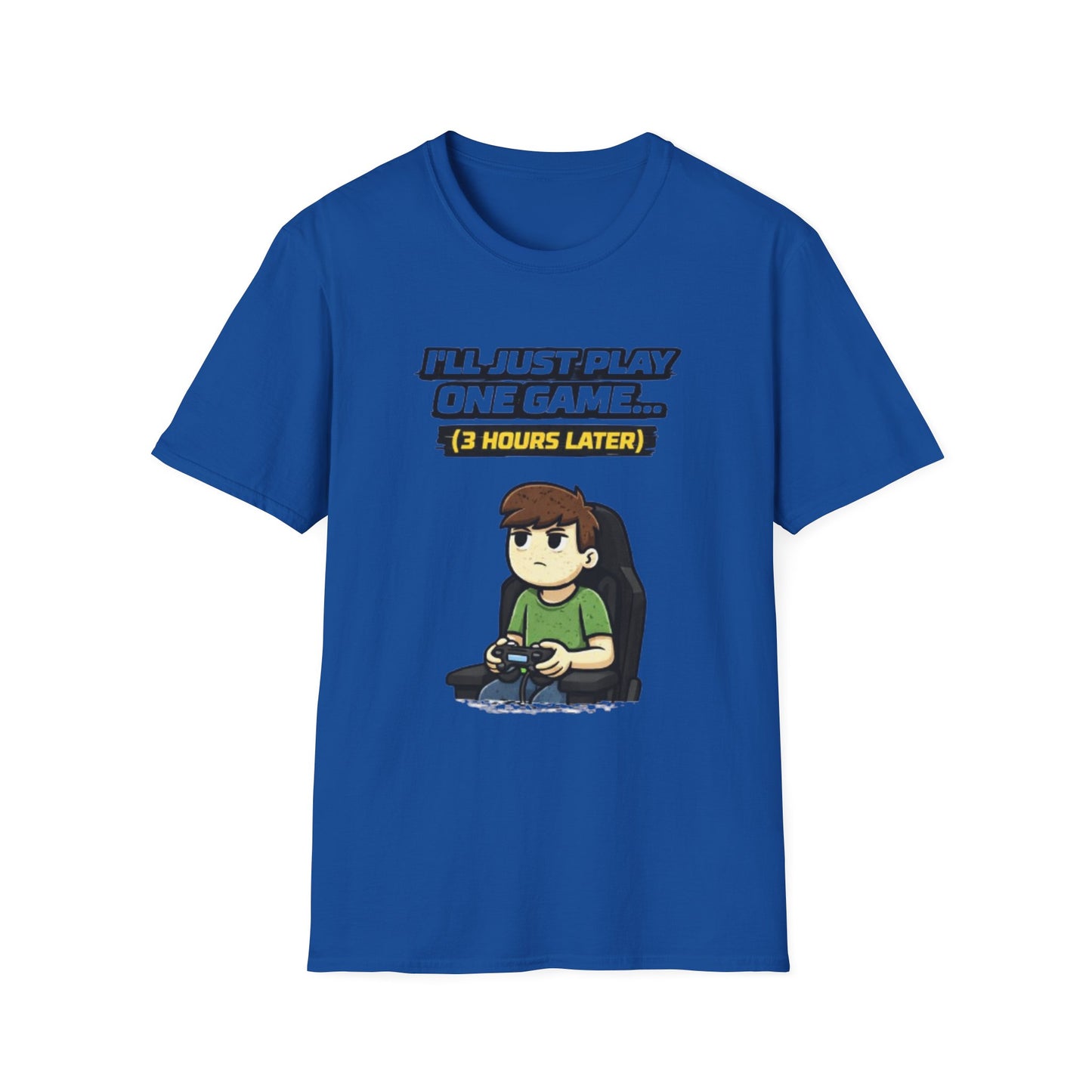 "I'll Just Play One Game...3 Hours Later" Funny Gamer Graphic Tee