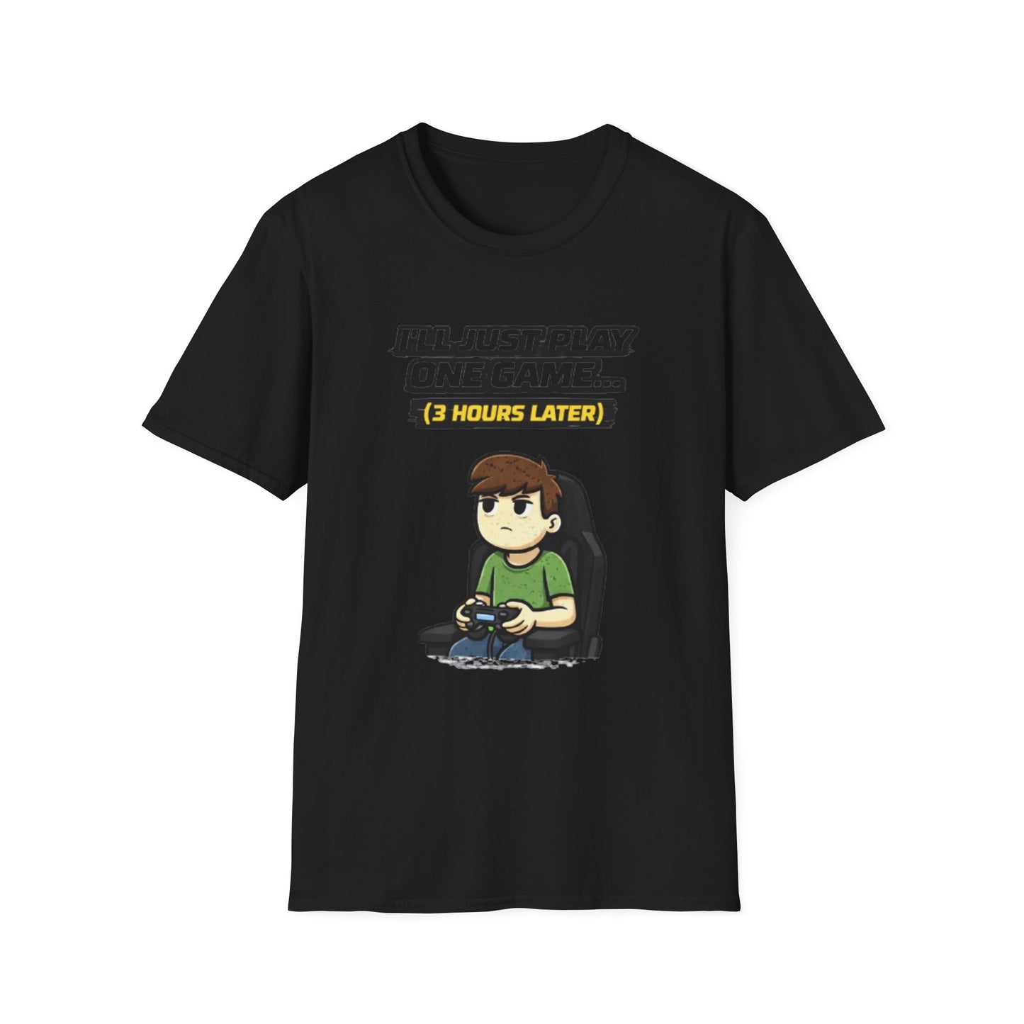 "I'll Just Play One Game...3 Hours Later" Funny Gamer Graphic Tee