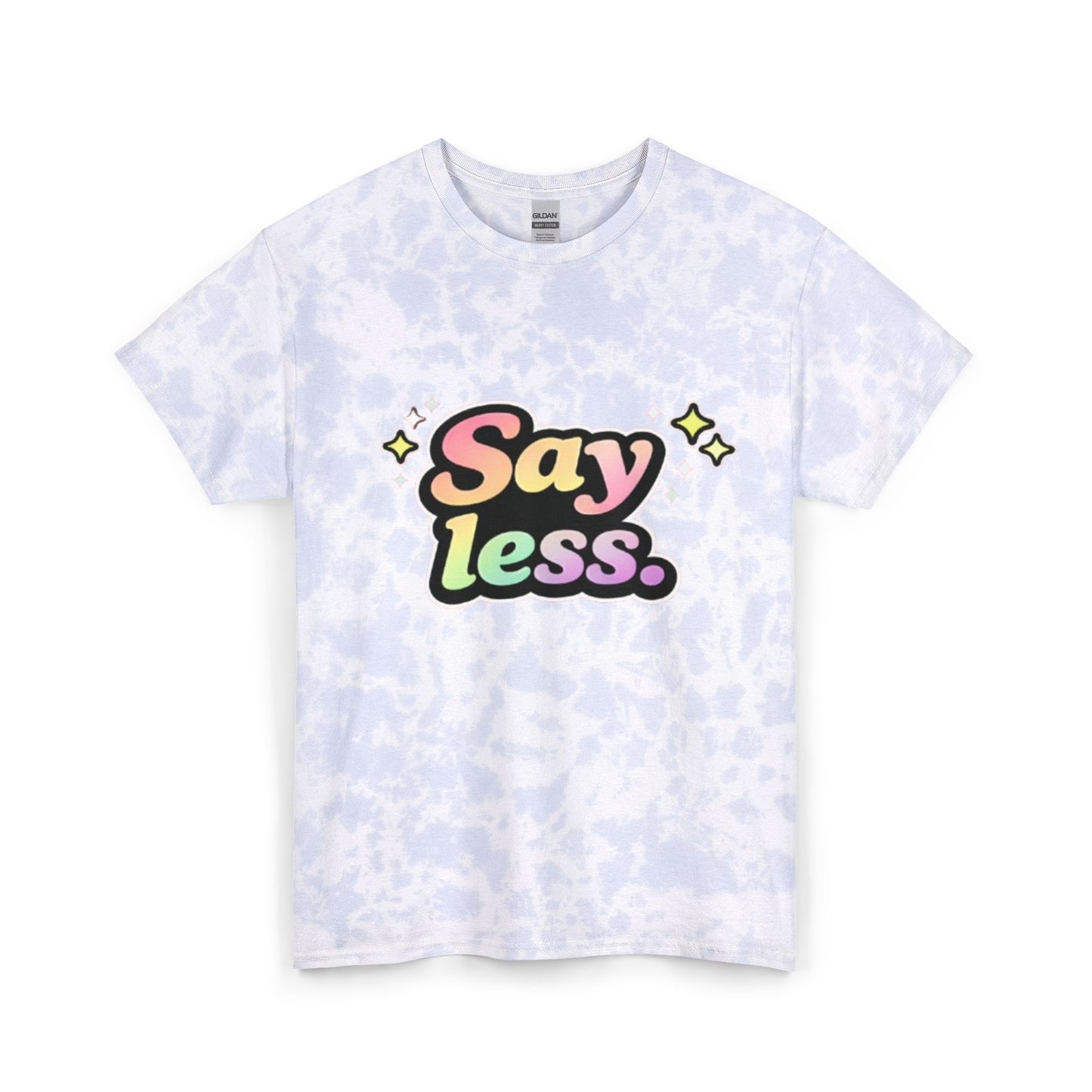 "Say Less" Tie-Dye Retro Graphic Tee