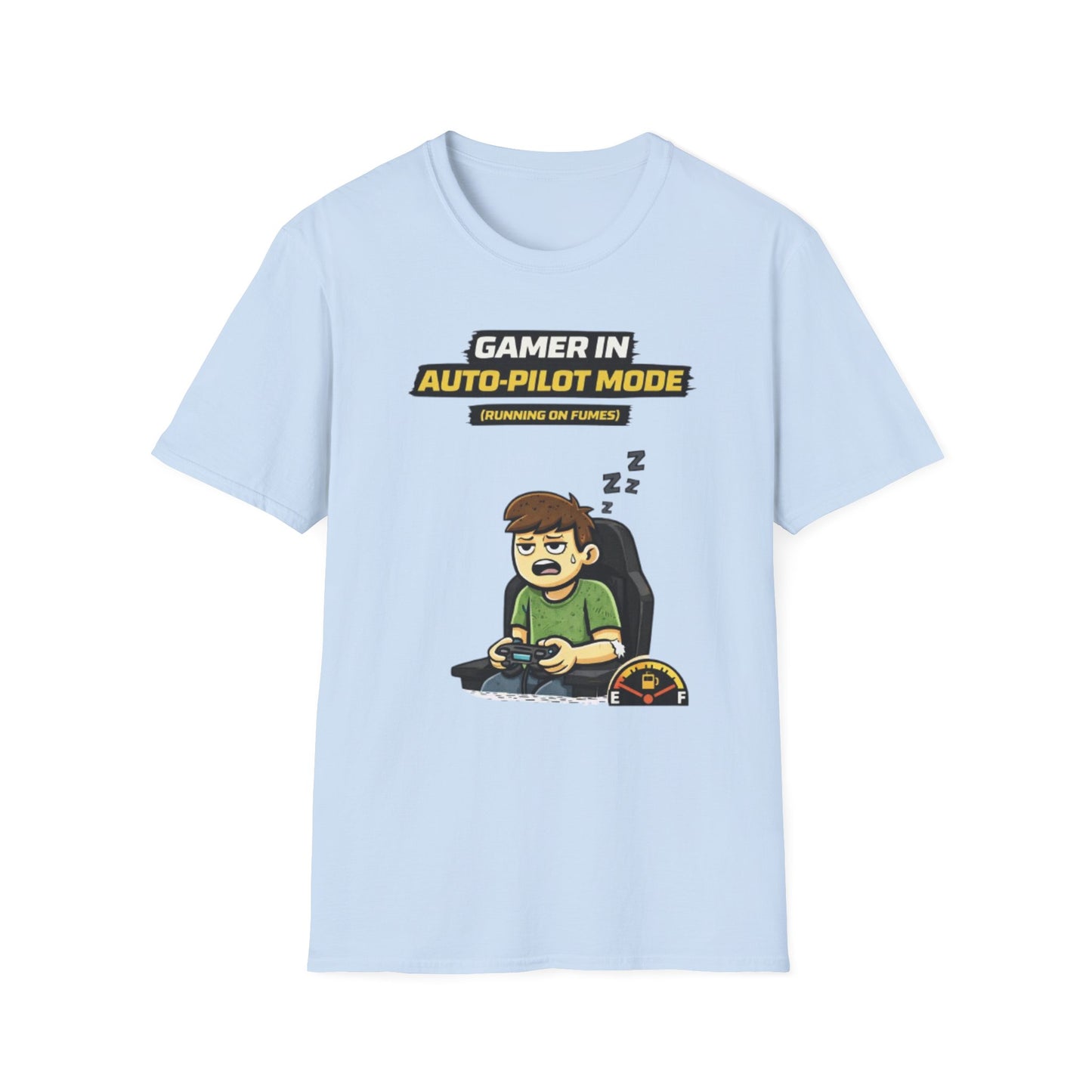 "Gamer in Auto-Pilot Mode" Funny Gamer Graphic Tee