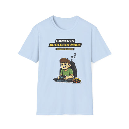 "Gamer in Auto-Pilot Mode" Funny Gamer Graphic Tee