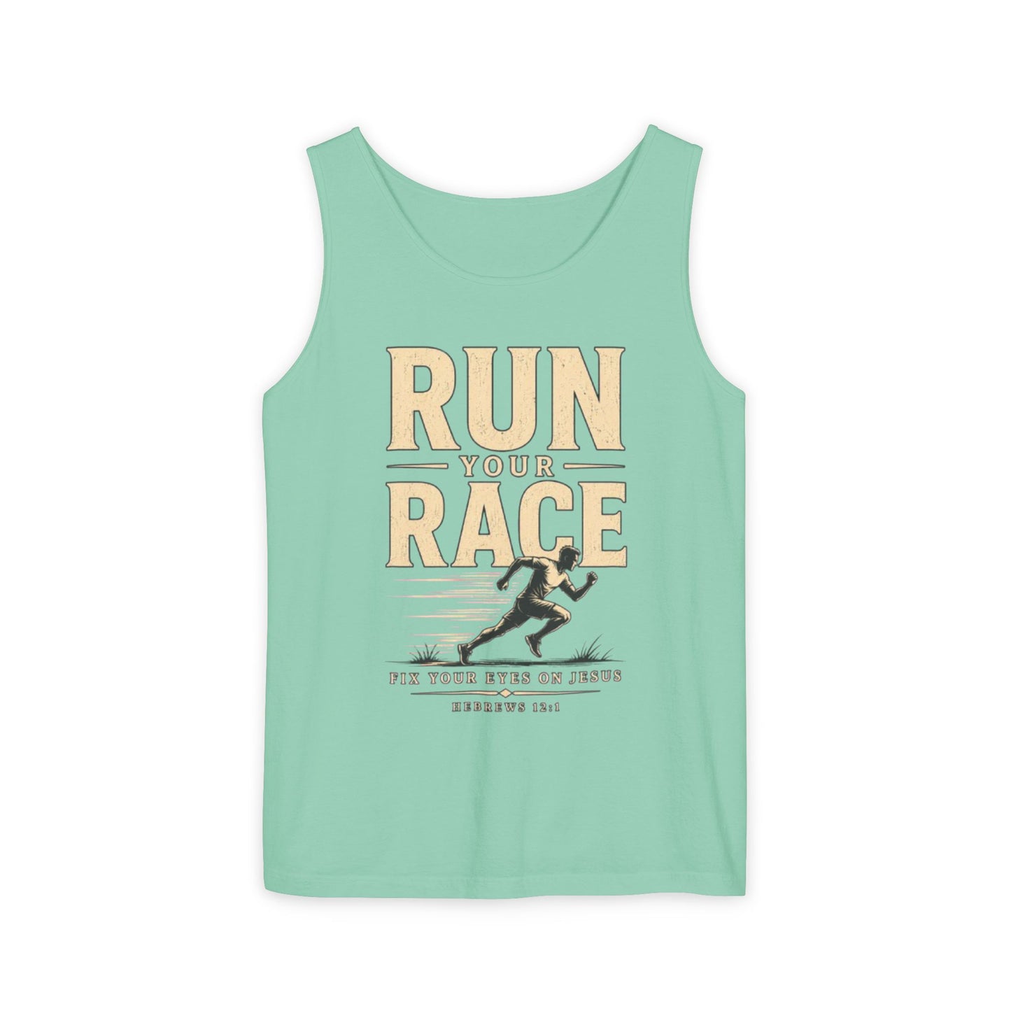 Run Your Race Christian Graphic Tank