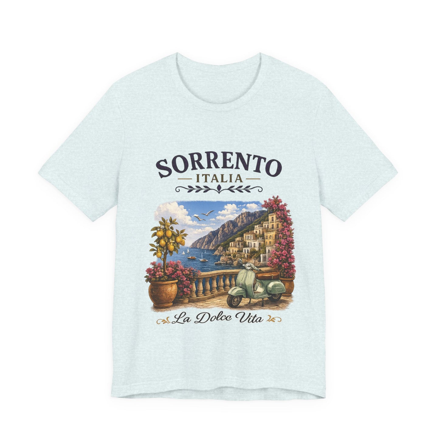 Sorrento Italia Vintage Graphic Tee – La Dolce Vita Lemon Coast Shirt