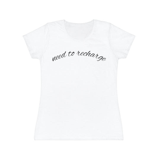 "Need to Recharge" Women’s Casual Graphic Tee
