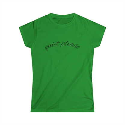 "Quiet Please" Women's Casual Tee