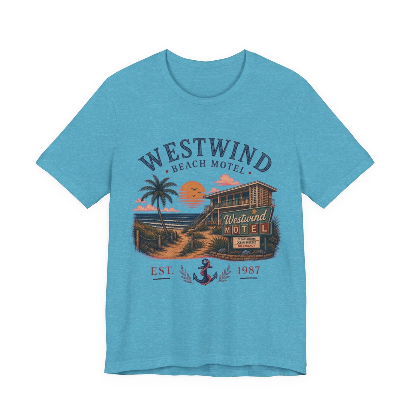 Westwind Beach Motel Vintage Graphic Tee – Retro Coastal Vacation Style Shirt