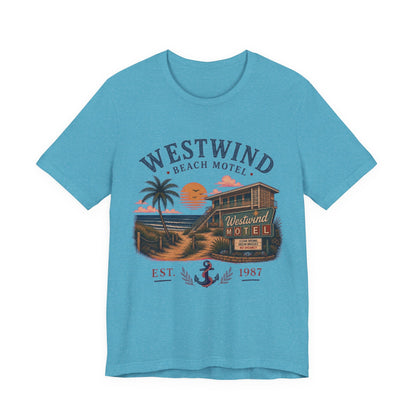 Westwind Beach Motel Vintage Graphic Tee – Retro Coastal Vacation Style Shirt