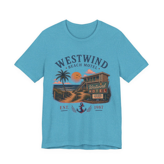 Westwind Beach Motel Vintage Graphic Tee – Retro Coastal Vacation Style Shirt