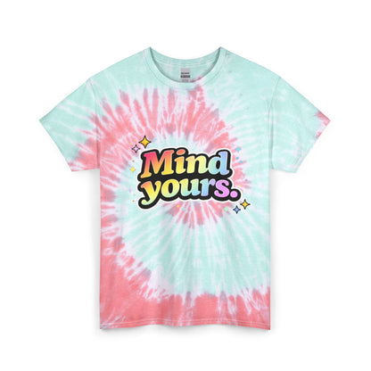 "Mind Yours" Tie-Dye Retro Graphic Tee
