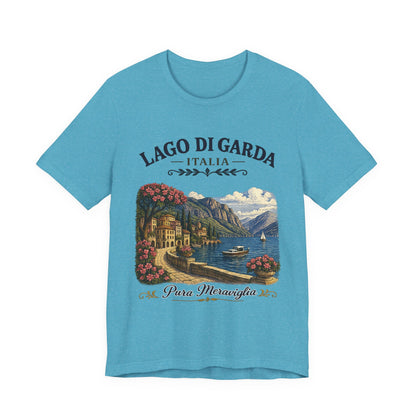Lago di Garda Italia Vintage Graphic Tee – Scenic Italian Lake Escape Shirt
