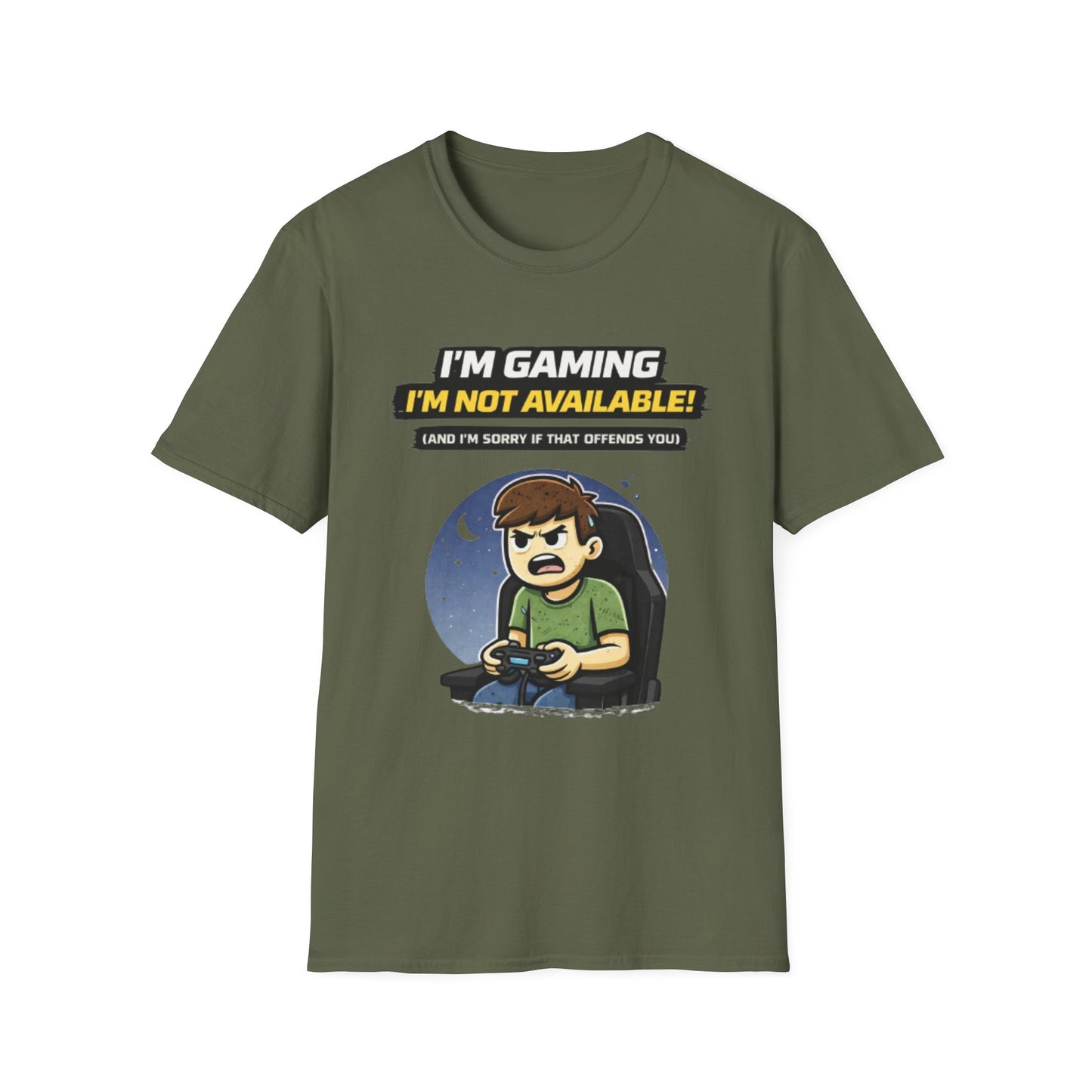 "I'm Gaming I'm Not Available" Funny Gamer Graphic Tee