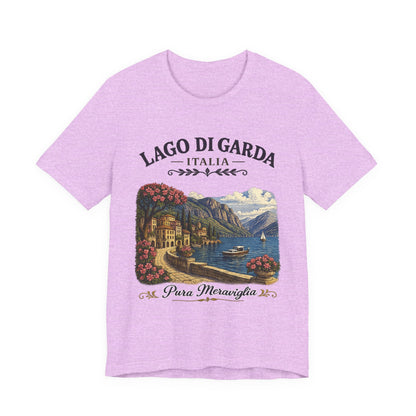 Lago di Garda Italia Vintage Graphic Tee – Scenic Italian Lake Escape Shirt