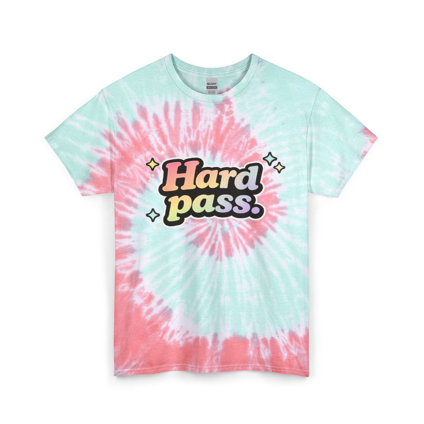 "Hard Pass" Tie-Dye Retro Graphic Tee