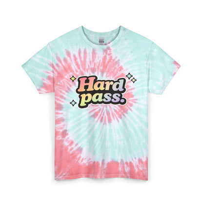 "Hard Pass" Tie-Dye Retro Graphic Tee
