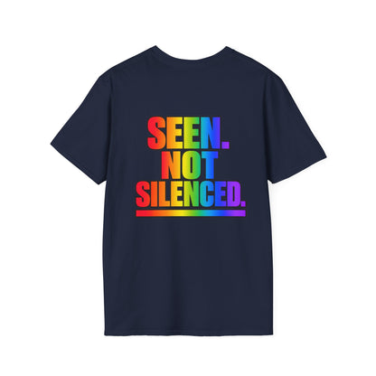 "Seen Not Silenced" Pride Graphic Tee
