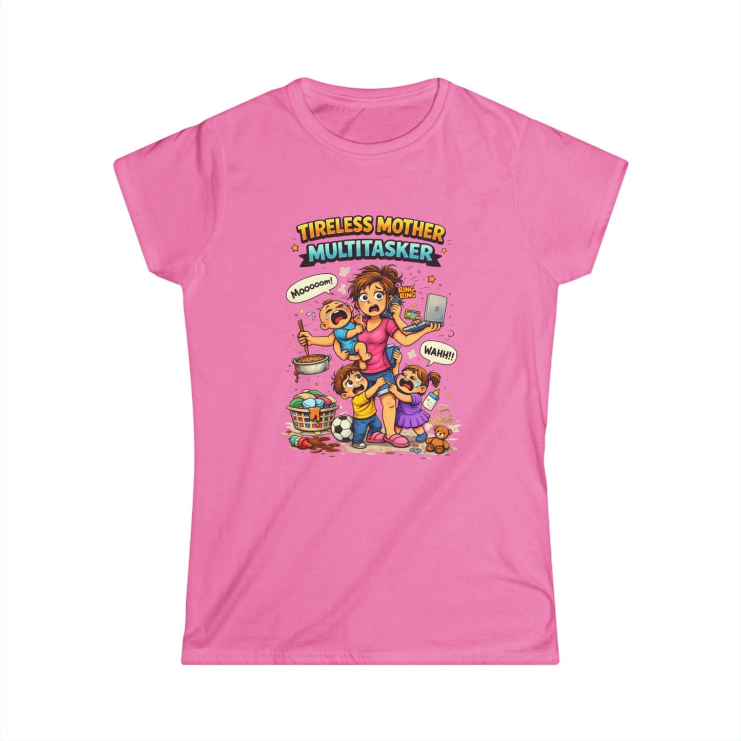 "Tireless Mother Multitasker" Mom Graphic Tee