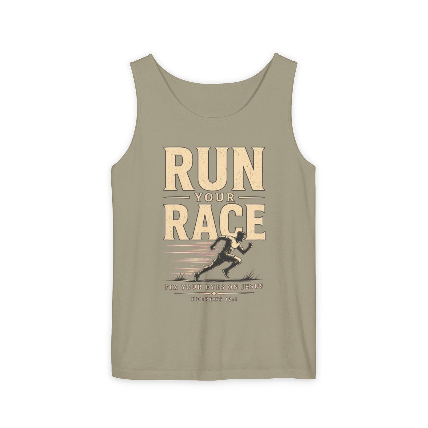 Run Your Race Christian Graphic Tank