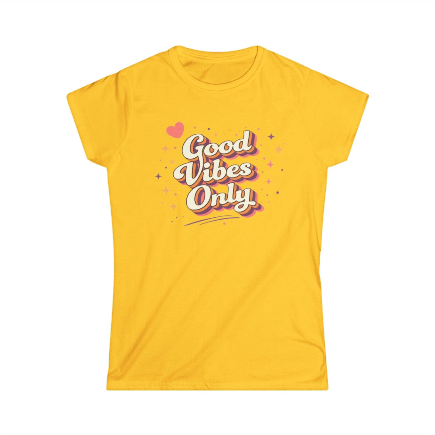 "Good Vibes Only" Cute Women's Tee