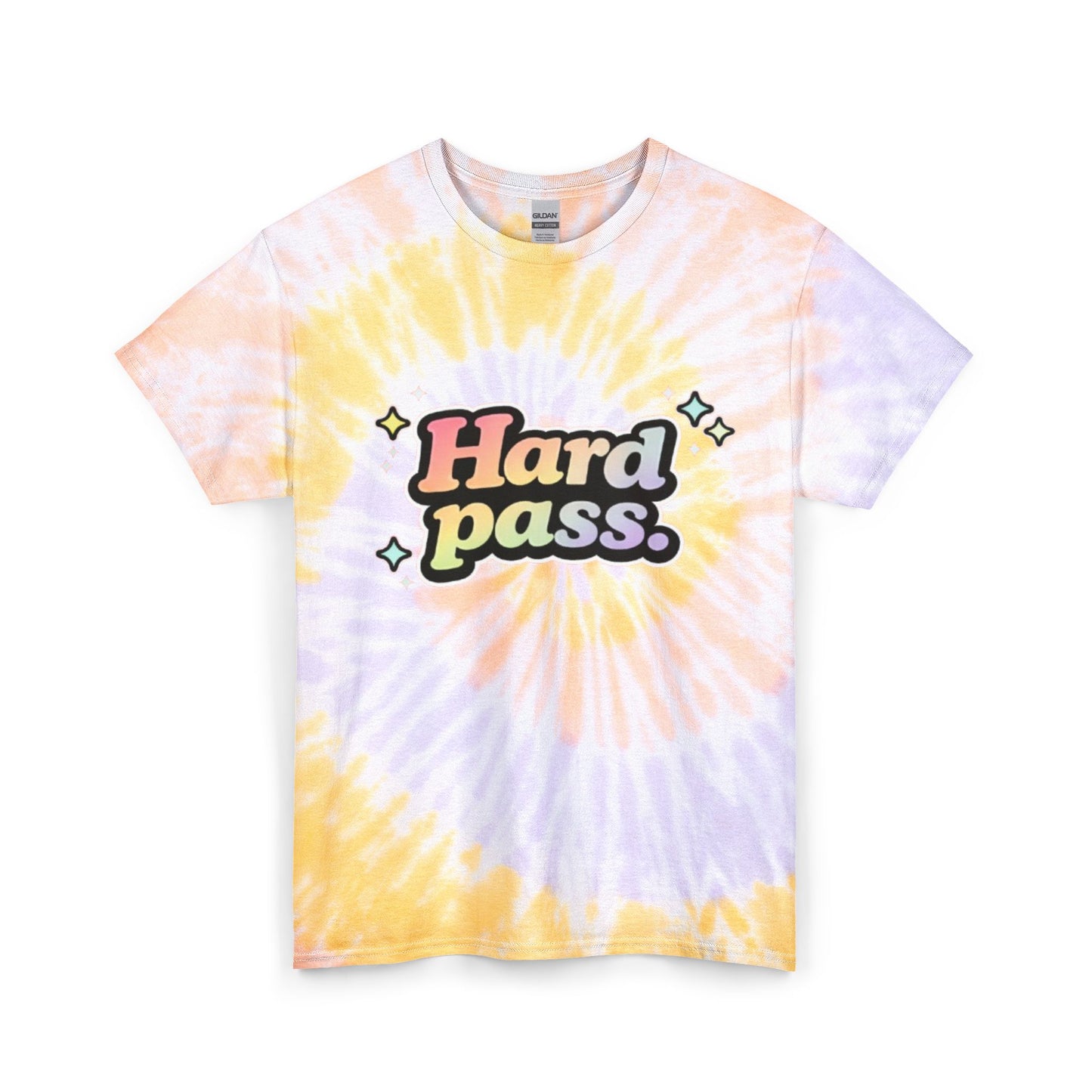 "Hard Pass" Tie-Dye Retro Graphic Tee