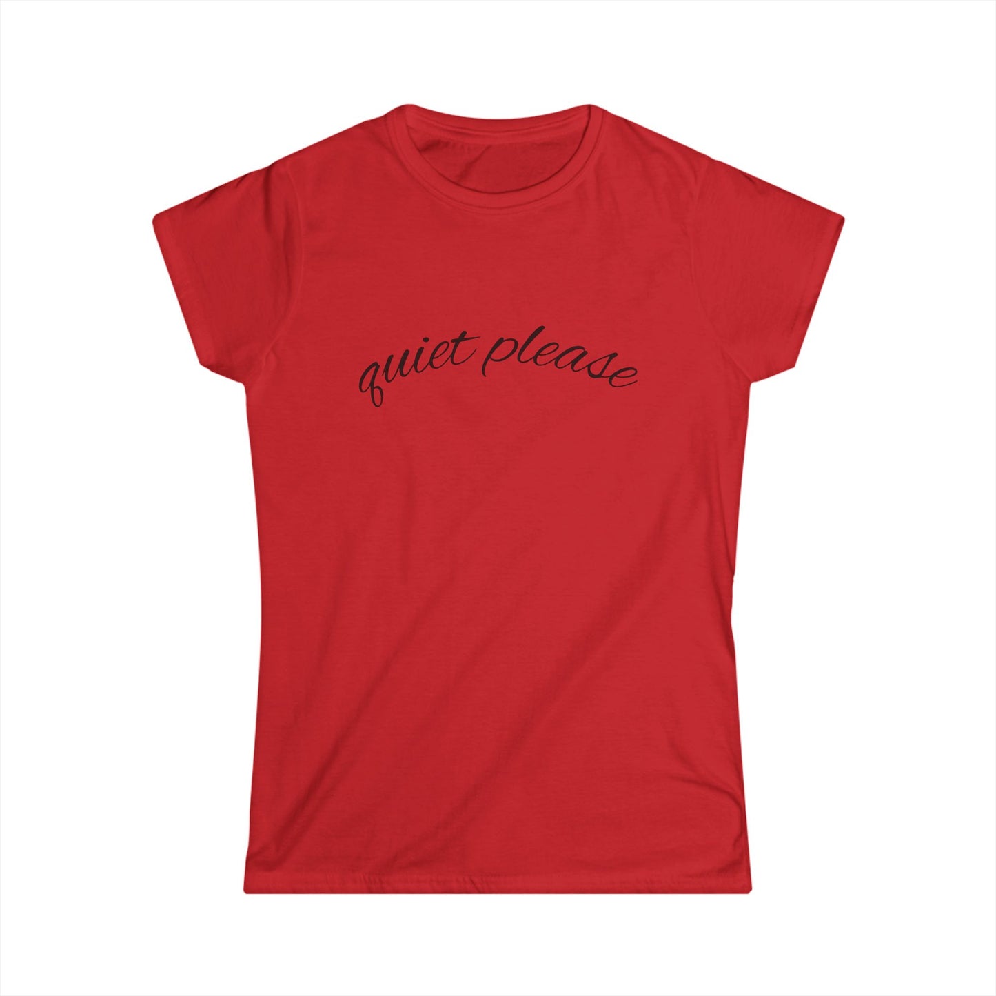 "Quiet Please" Women's Casual Tee
