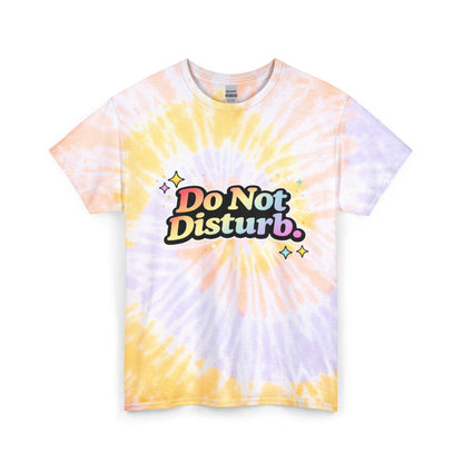 "Do Not Disturb" Tie-Dye Retro Graphic Tee