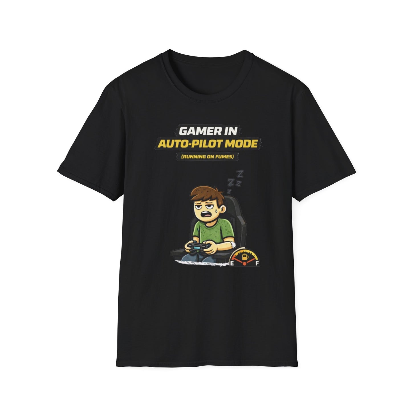 "Gamer in Auto-Pilot Mode" Funny Gamer Graphic Tee