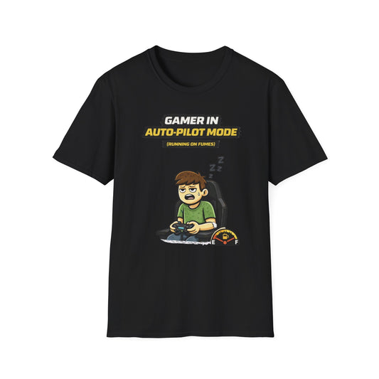 "Gamer in Auto-Pilot Mode" Funny Gamer Graphic Tee