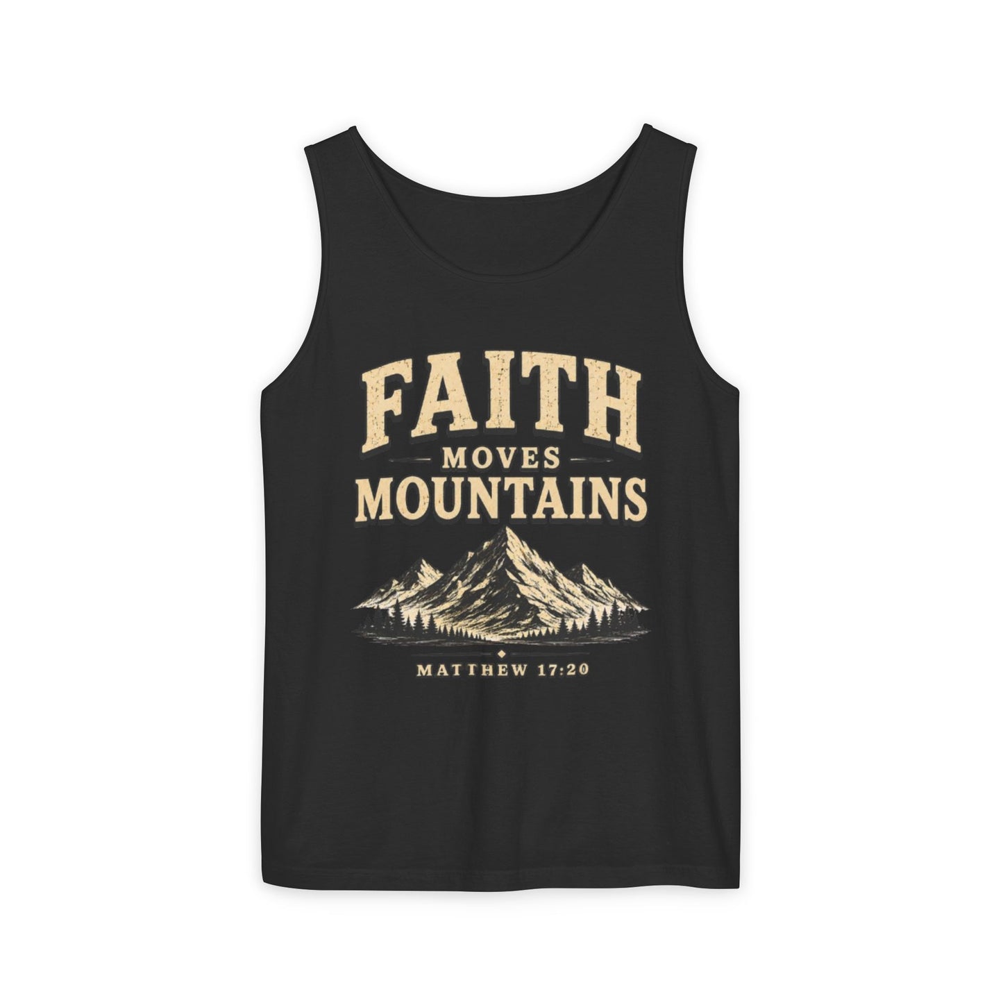 Faith Moves Mountains Christian Graphic Tank