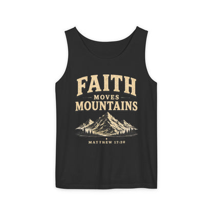 Faith Moves Mountains Christian Graphic Tank