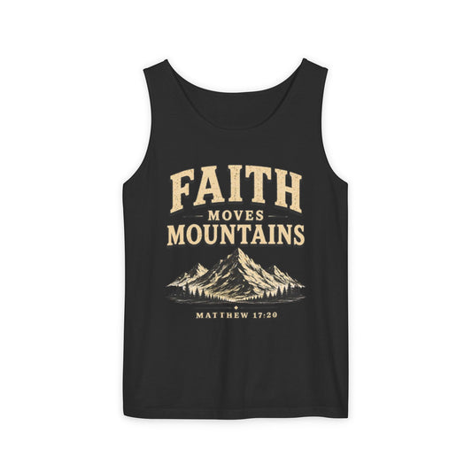 Faith Moves Mountains Christian Graphic Tank