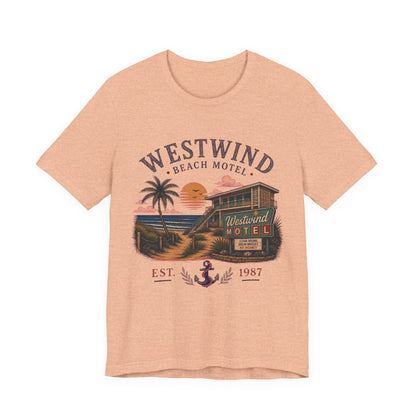 Westwind Beach Motel Vintage Graphic Tee – Retro Coastal Vacation Style Shirt