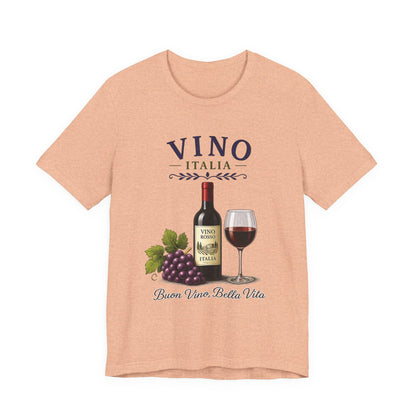 Vino Italia Vintage Graphic Tee – Classic Italian Wine Aesthetic Shirt