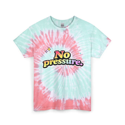 "No Pressure" Tie-Dye Retro Graphic Tee