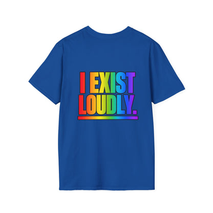 "I Exist Loudly" Pride Graphic Tee