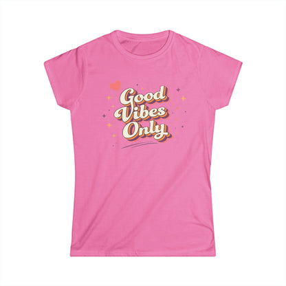 "Good Vibes Only" Cute Women's Tee
