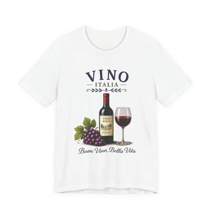 Vino Italia Vintage Graphic Tee – Classic Italian Wine Aesthetic Shirt